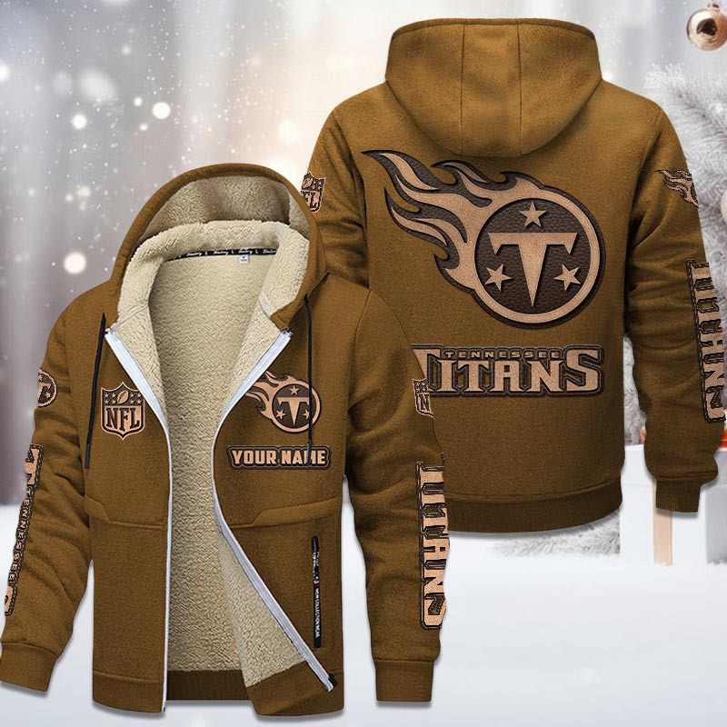 Tennessee Titans DMTZ0868 Premium Sherpa-Lined Winter Hoodie – Personalized Edition