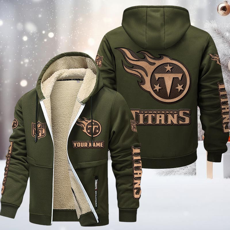 Tennessee Titans DMTZ0868 Premium Sherpa-Lined Winter Hoodie – Personalized Edition
