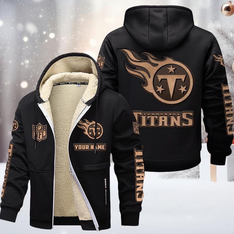 Tennessee Titans DMTZ0868 Premium Sherpa-Lined Winter Hoodie – Personalized Edition