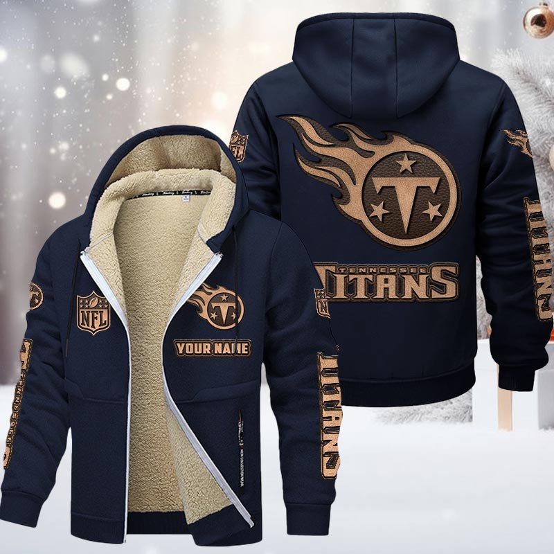 Tennessee Titans DMTZ0868 Premium Sherpa-Lined Winter Hoodie – Personalized Edition