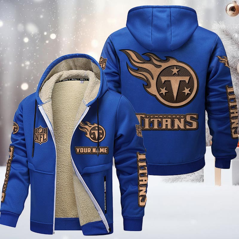 Tennessee Titans DMTZ0868 Premium Sherpa-Lined Winter Hoodie – Personalized Edition