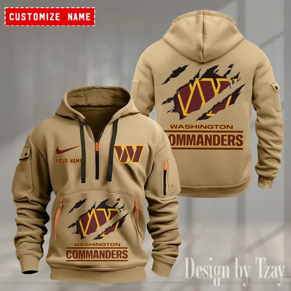 Washington Commanders Heavy Fleece Pullover Hoodie AZHEAVYHD517