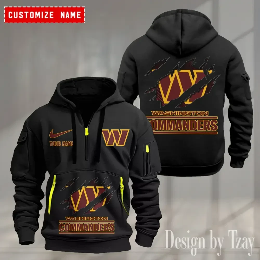Washington Commanders Heavy Fleece Pullover Hoodie AZHEAVYHD517