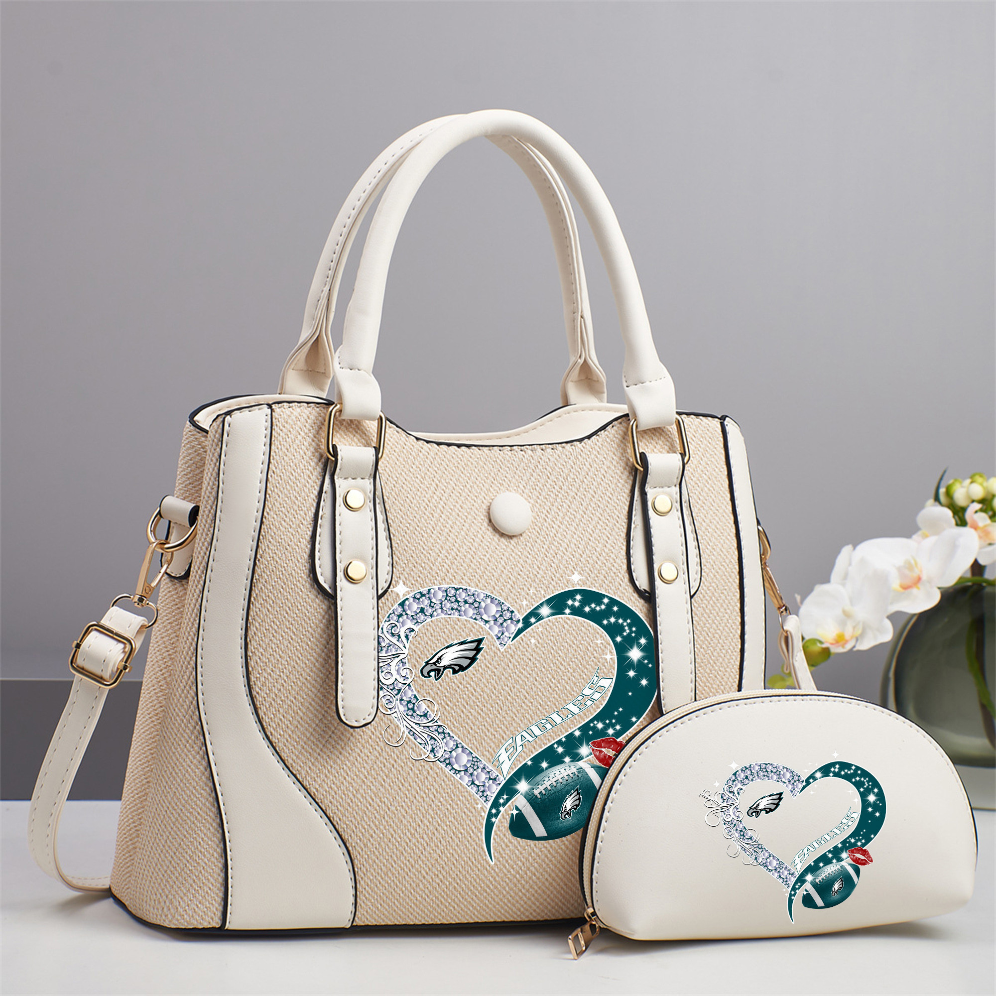 Emerald Tote — Free Wristlet Included Philadelphia Eagles PUHA026