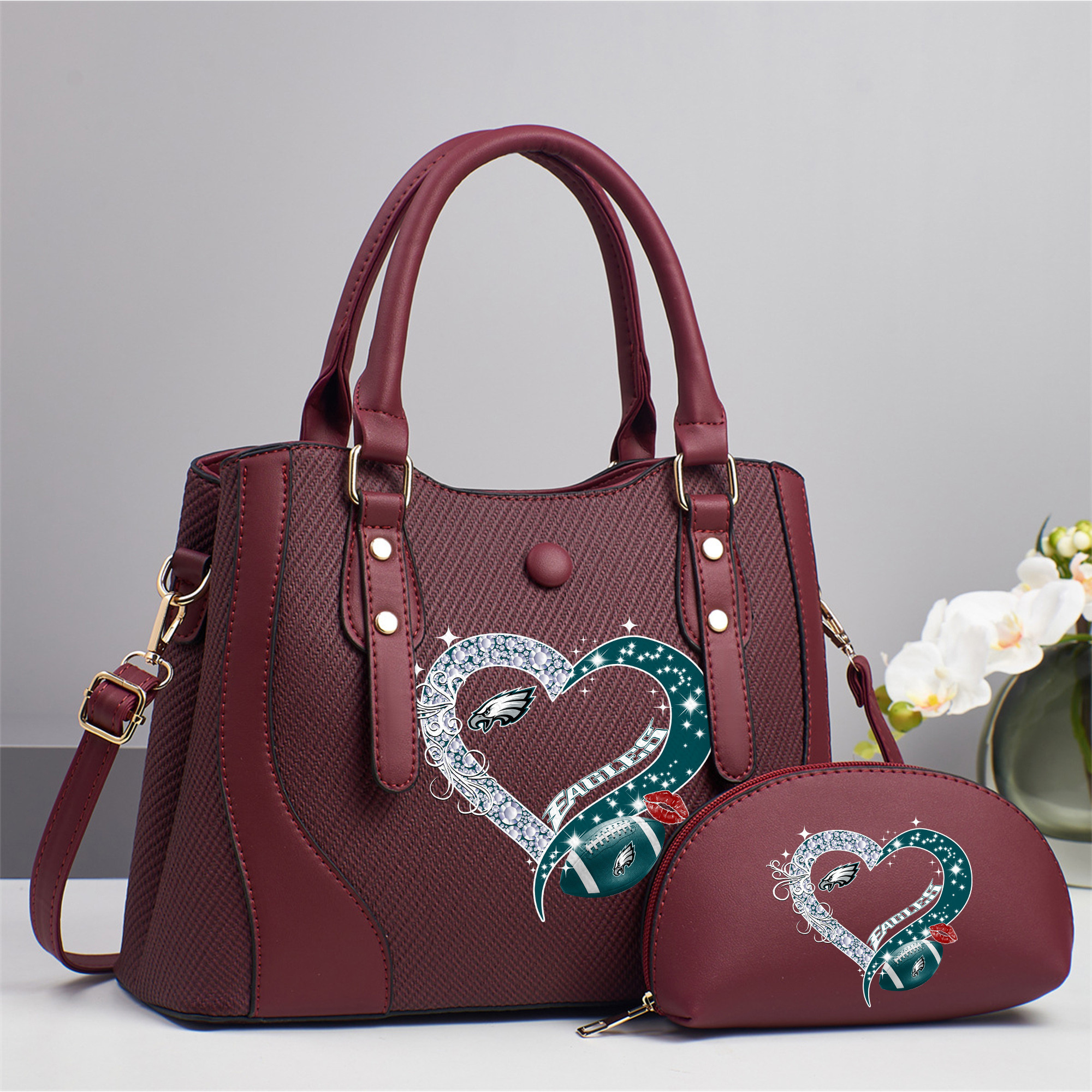 Emerald Tote — Free Wristlet Included Philadelphia Eagles PUHA026
