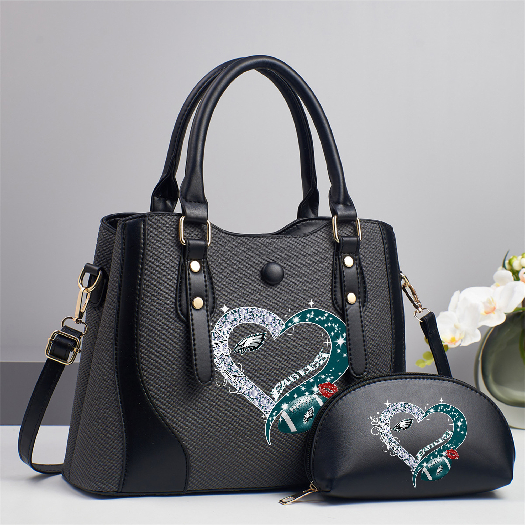 Emerald Tote — Free Wristlet Included Philadelphia Eagles PUHA026