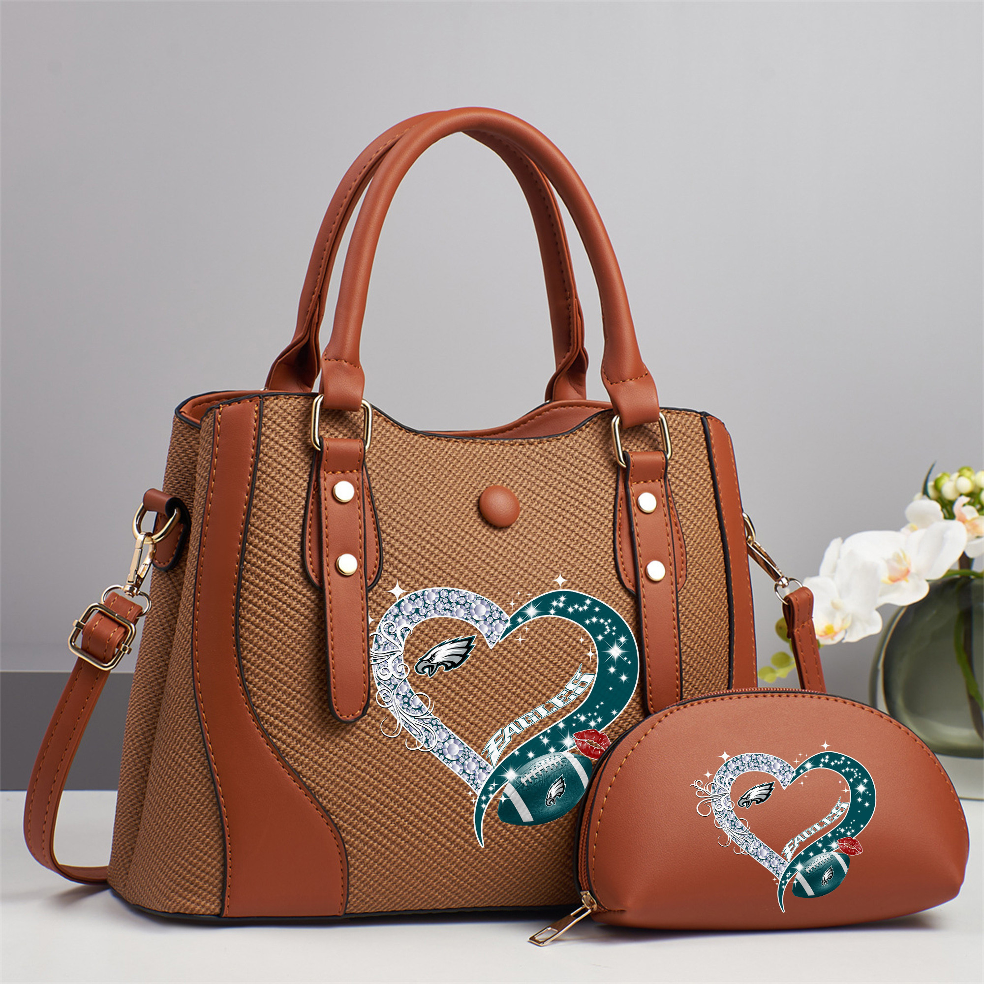 Emerald Tote — Free Wristlet Included Philadelphia Eagles PUHA026