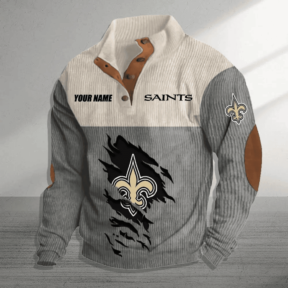 New Orleans Saints Premium Personalized Game-Day Pullover S9DBSCH151