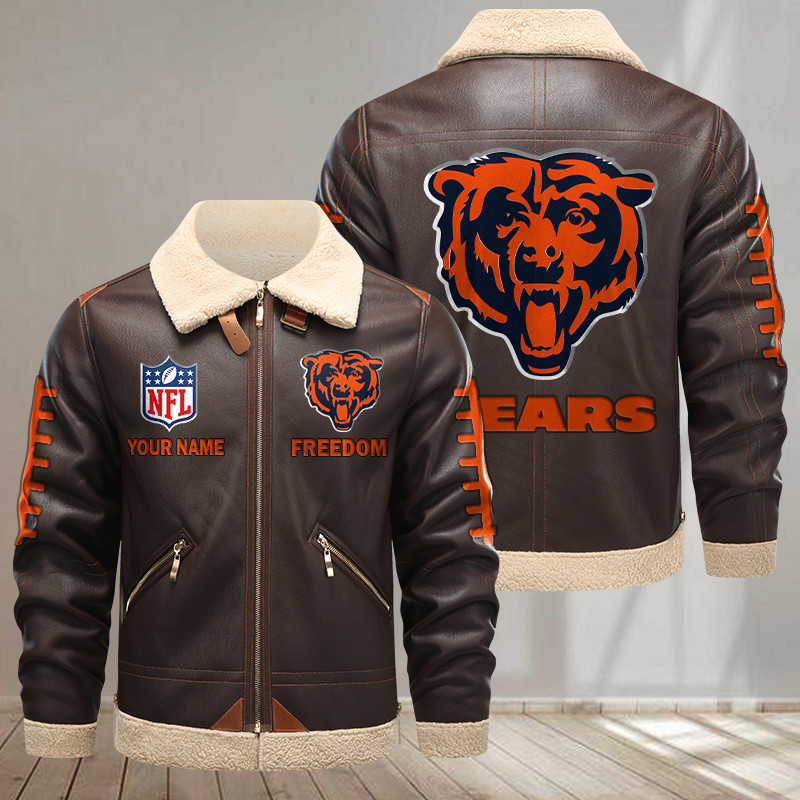 Chicago Bears DMLK1133 Leather Jacket – Premium & Ultra-Thick Leather Jacket