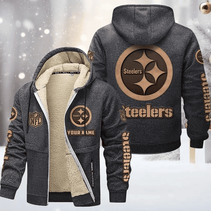 Pittsburgh Steelers DMTZ0864 Premium Sherpa-Lined Winter Hoodie – Personalized Edition