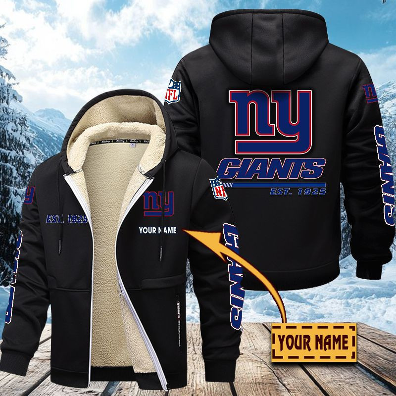 New York Giants Premium Sherpa-Lined Winter Hoodie – Personalized Edition VITZC093