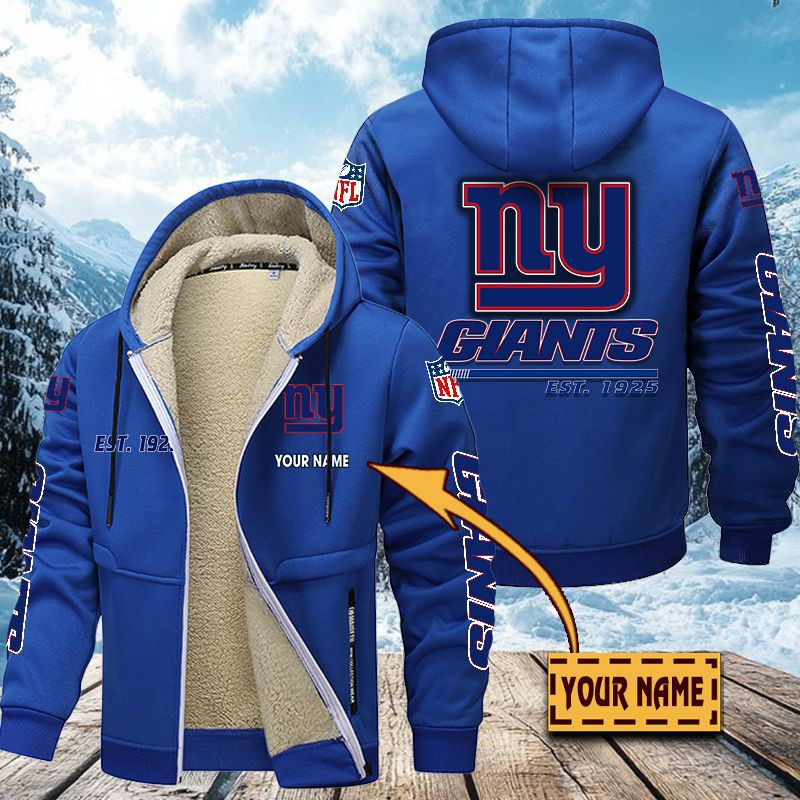 New York Giants Premium Sherpa-Lined Winter Hoodie – Personalized Edition VITZC093