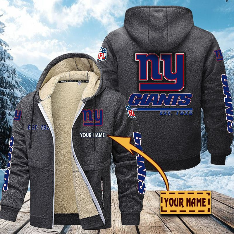 New York Giants Premium Sherpa-Lined Winter Hoodie – Personalized Edition VITZC093