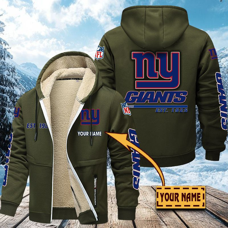 New York Giants Premium Sherpa-Lined Winter Hoodie – Personalized Edition VITZC093