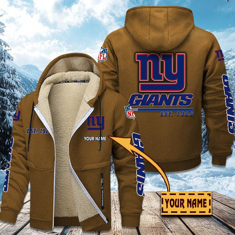 New York Giants Premium Sherpa-Lined Winter Hoodie – Personalized Edition VITZC093