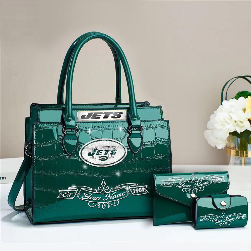 Buy the Handbag, Get the Wallet & Card Holder Free New York Jets VITRHB115