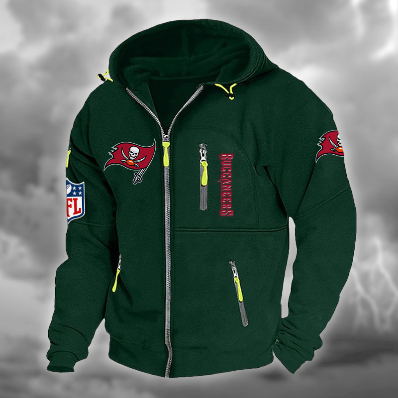 Tampa Bay Buccaneers DMCD0681 Hooded Cardigan Jacket