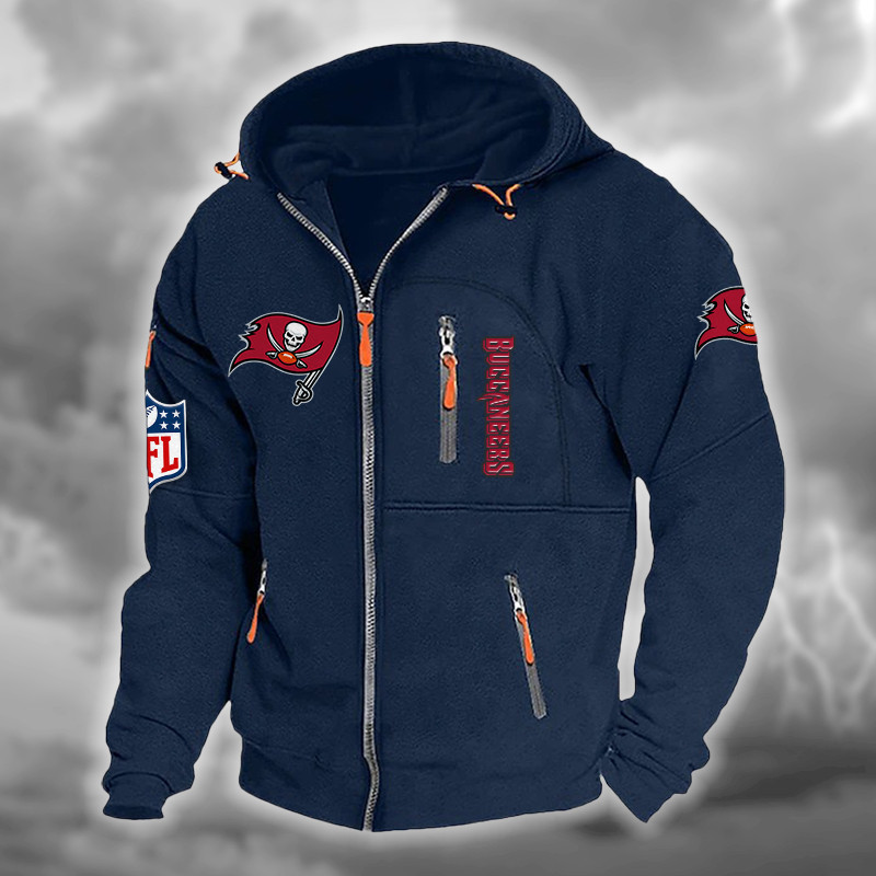 Tampa Bay Buccaneers DMCD0681 Hooded Cardigan Jacket