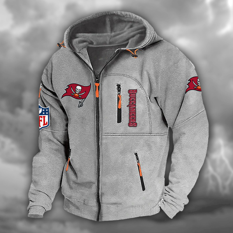 Tampa Bay Buccaneers DMCD0681 Hooded Cardigan Jacket