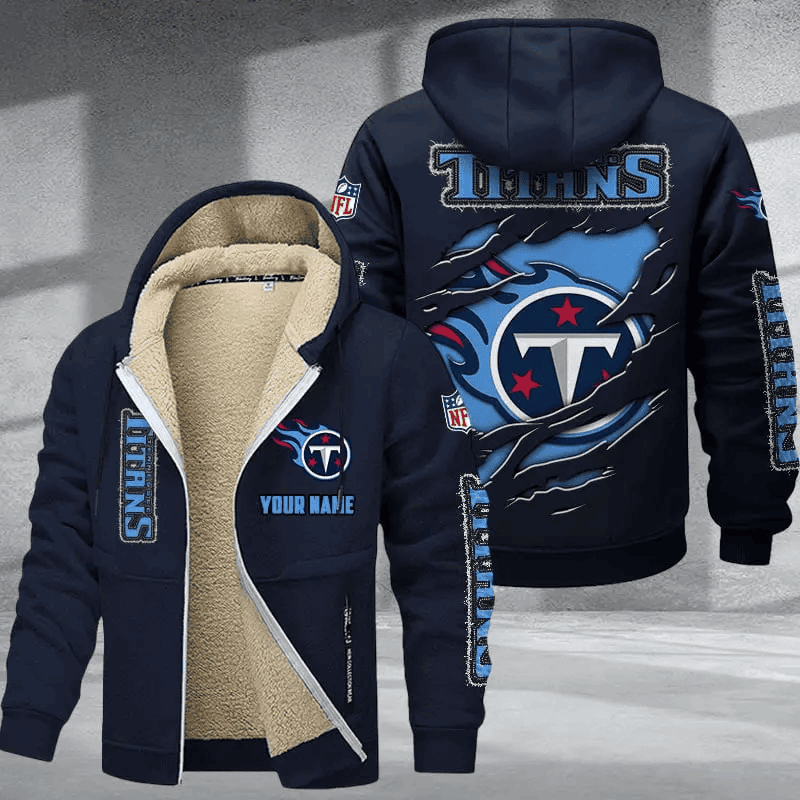 Tennessee Titans DMTZ0384 Hoodie Zip Velvet Coat Limited Edition 2024
