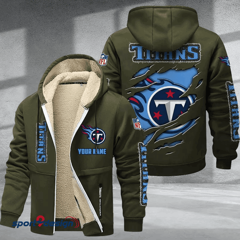 Tennessee Titans DMTZ0384 Hoodie Zip Velvet Coat Limited Edition 2024