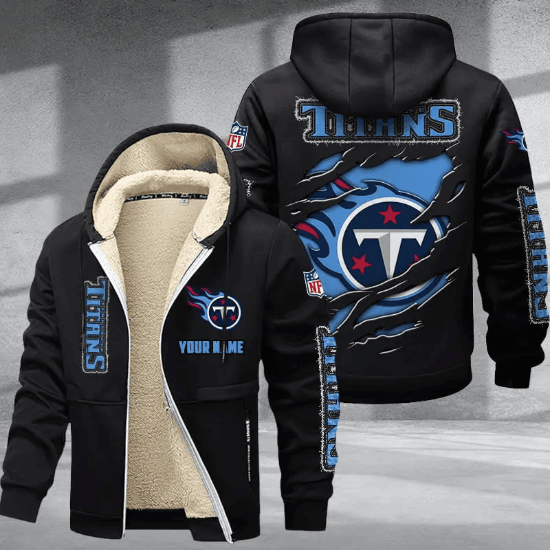 Tennessee Titans DMTZ0384 Hoodie Zip Velvet Coat Limited Edition 2024