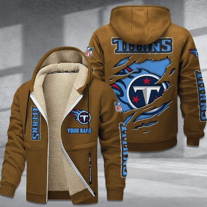 Tennessee Titans DMTZ0384 Hoodie Zip Velvet Coat Limited Edition 2024