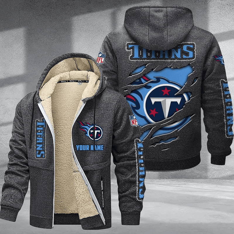 Tennessee Titans DMTZ0384 Hoodie Zip Velvet Coat Limited Edition 2024