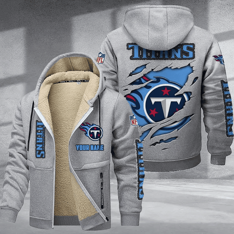 Tennessee Titans DMTZ0384 Hoodie Zip Velvet Coat Limited Edition 2024