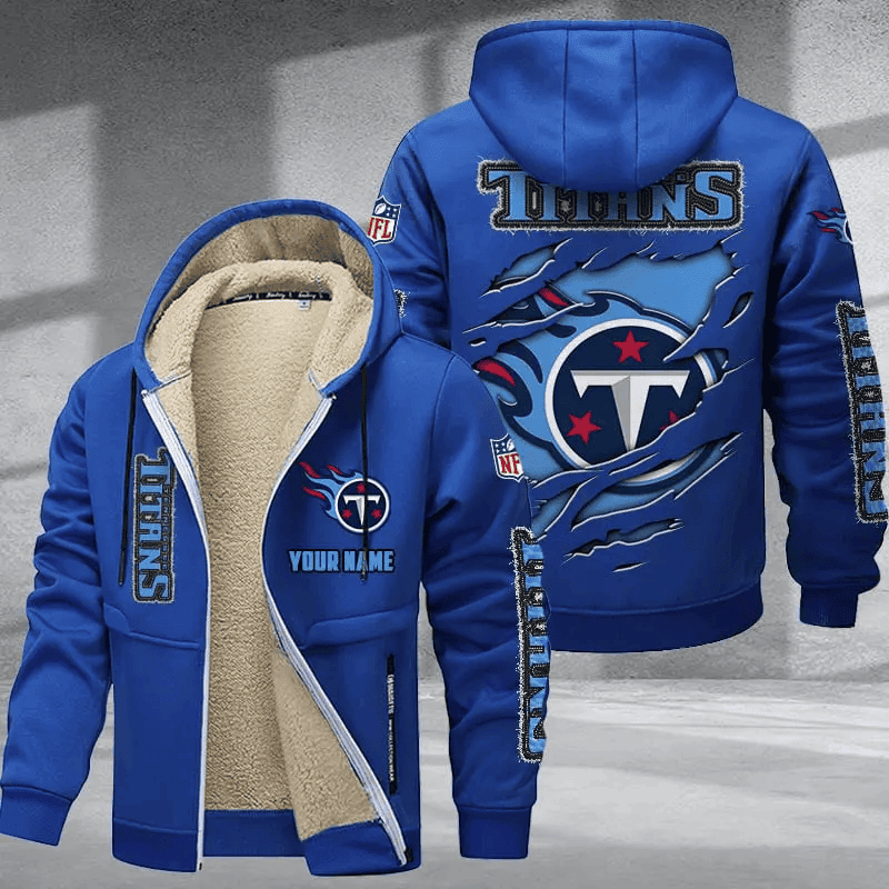 Tennessee Titans DMTZ0384 Hoodie Zip Velvet Coat Limited Edition 2024
