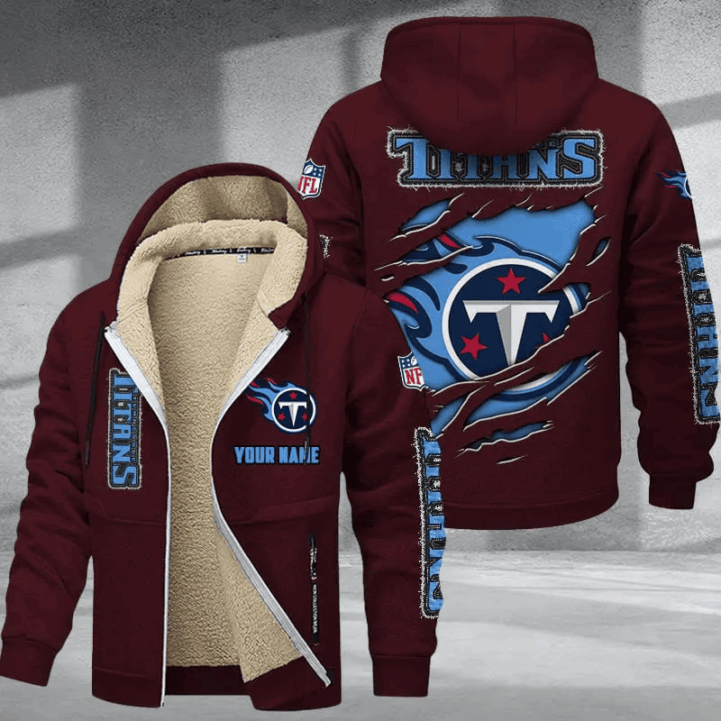 Tennessee Titans DMTZ0384 Hoodie Zip Velvet Coat Limited Edition 2024