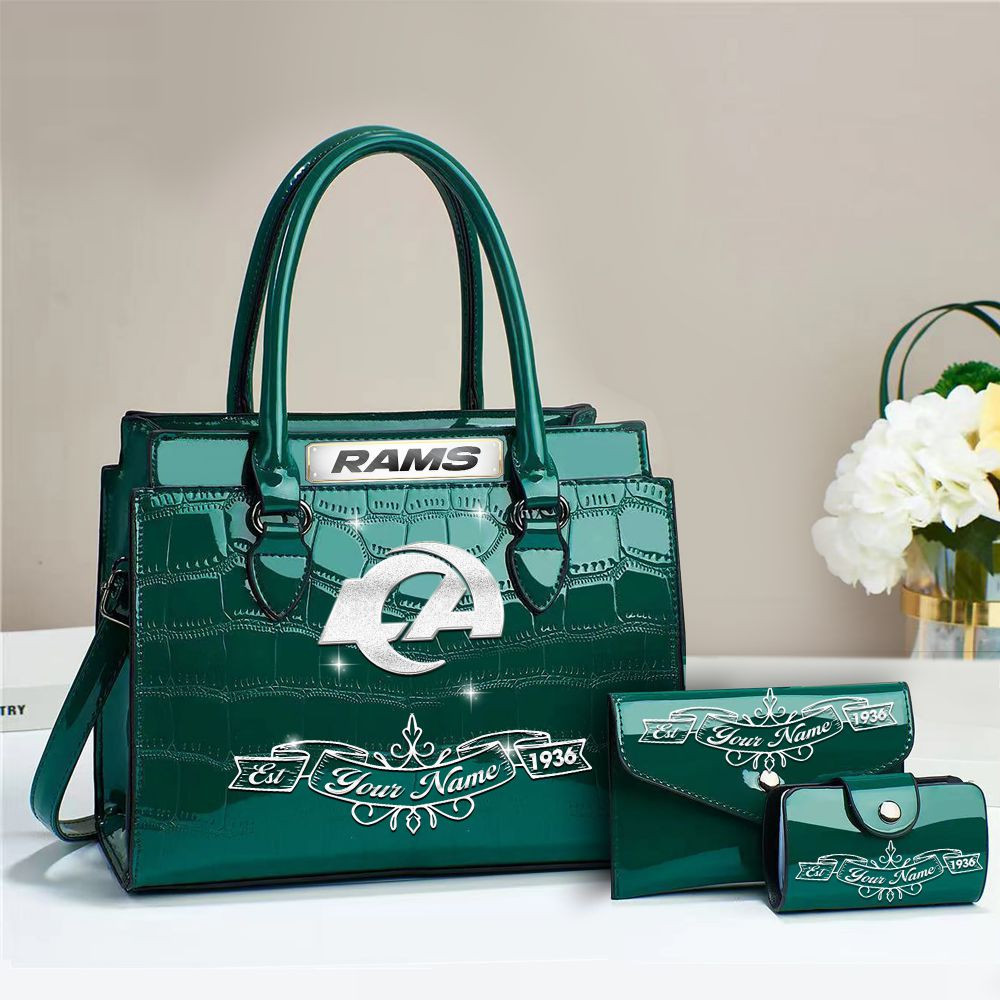 Buy the Handbag, Get the Wallet & Card Holder Free Los Angeles Rams VITRHB109