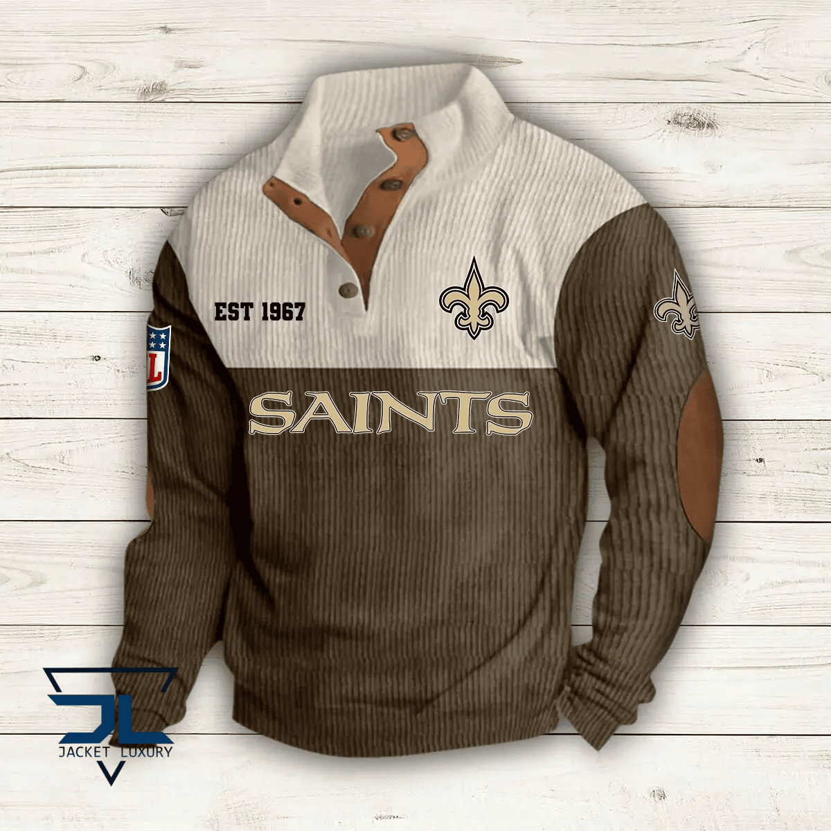 New Orleans Saints Premium Personalized Game-Day Pullover S9DBSCH119