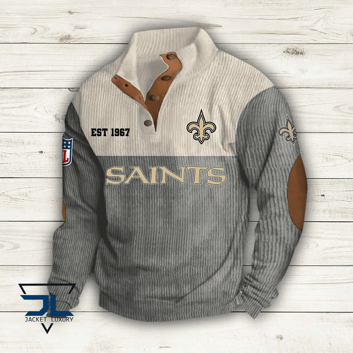New Orleans Saints Premium Personalized Game-Day Pullover S9DBSCH119