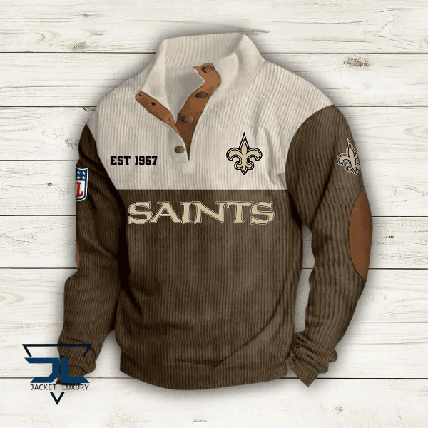 New Orleans Saints Premium Personalized Game-Day Pullover S9DBSCH119