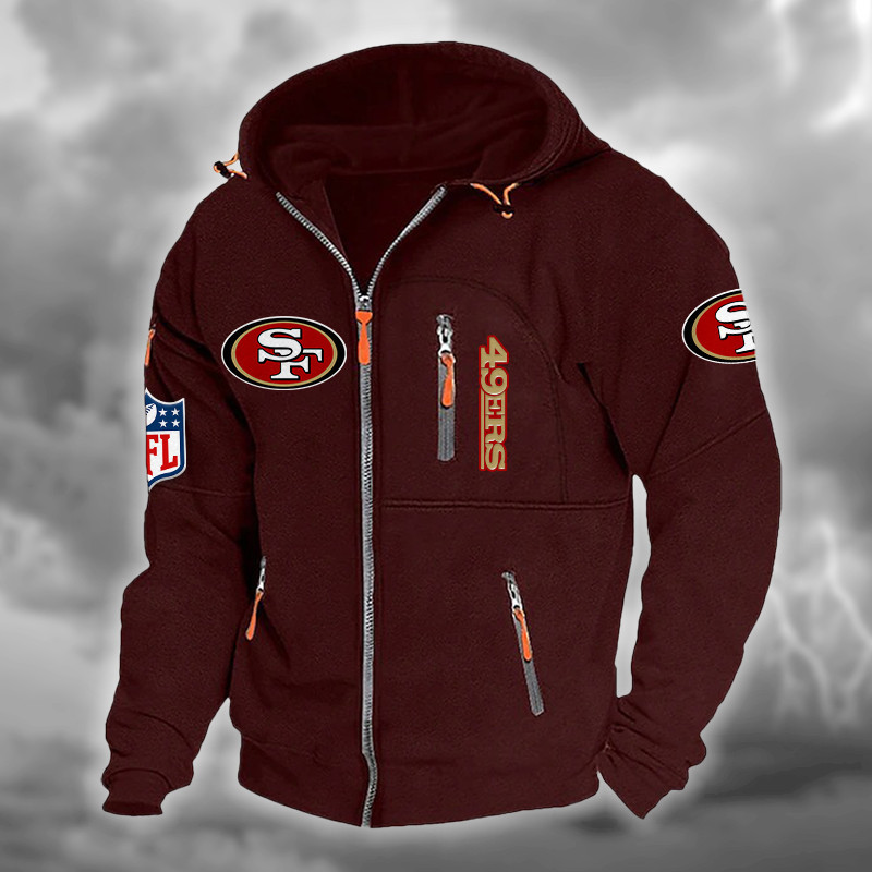 San Francisco 49ers DMCD0679 Hooded Cardigan Jacket