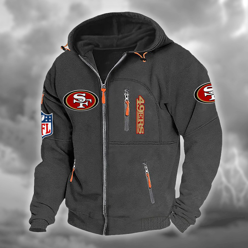 San Francisco 49ers DMCD0679 Hooded Cardigan Jacket
