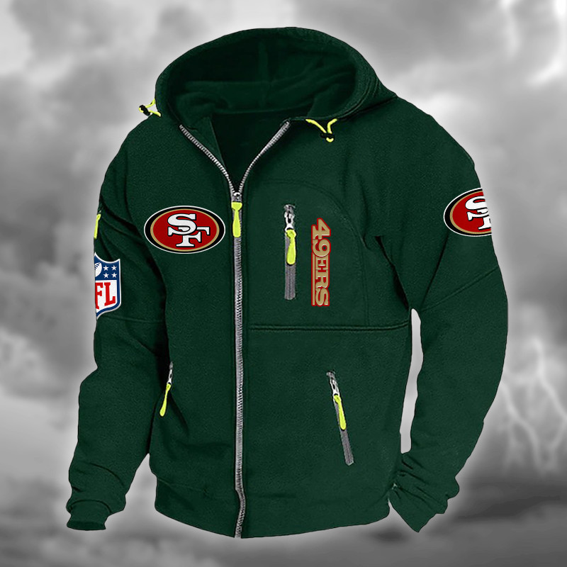 San Francisco 49ers DMCD0679 Hooded Cardigan Jacket