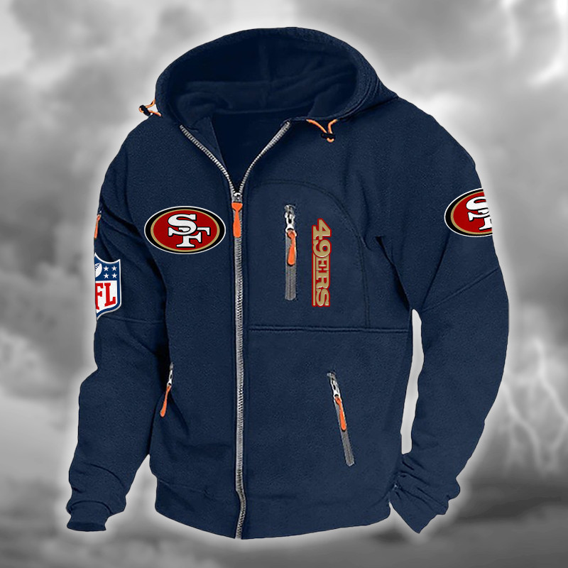 San Francisco 49ers DMCD0679 Hooded Cardigan Jacket