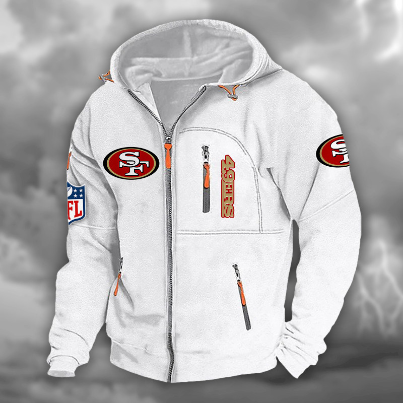 San Francisco 49ers DMCD0679 Hooded Cardigan Jacket
