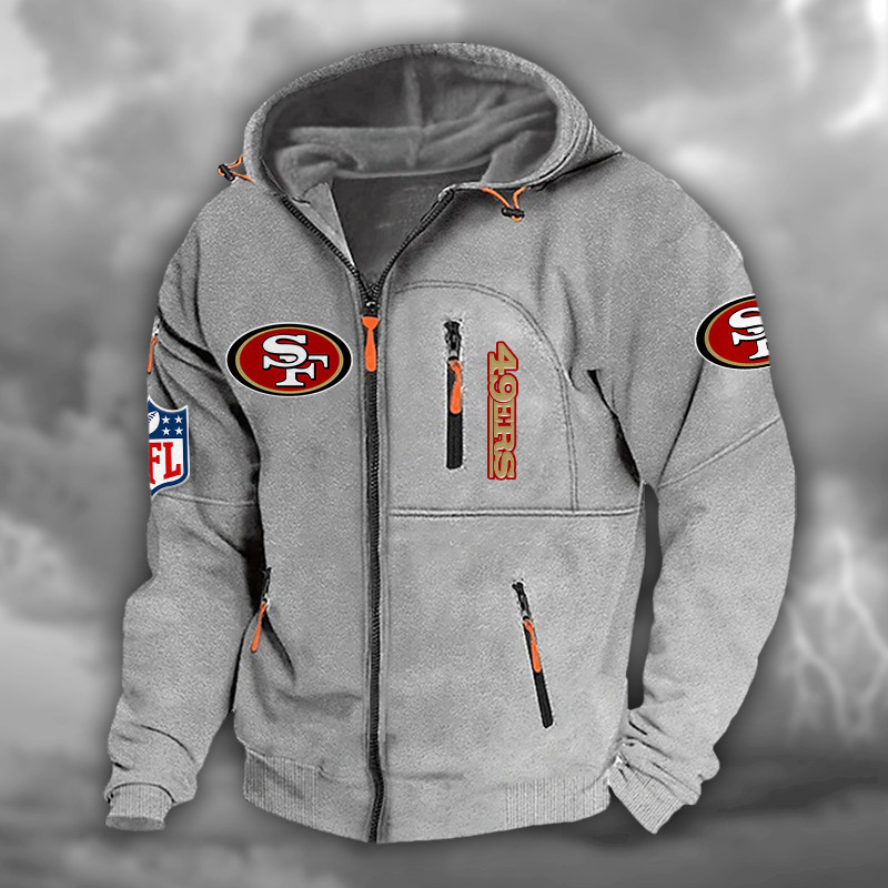 San Francisco 49ers DMCD0679 Hooded Cardigan Jacket