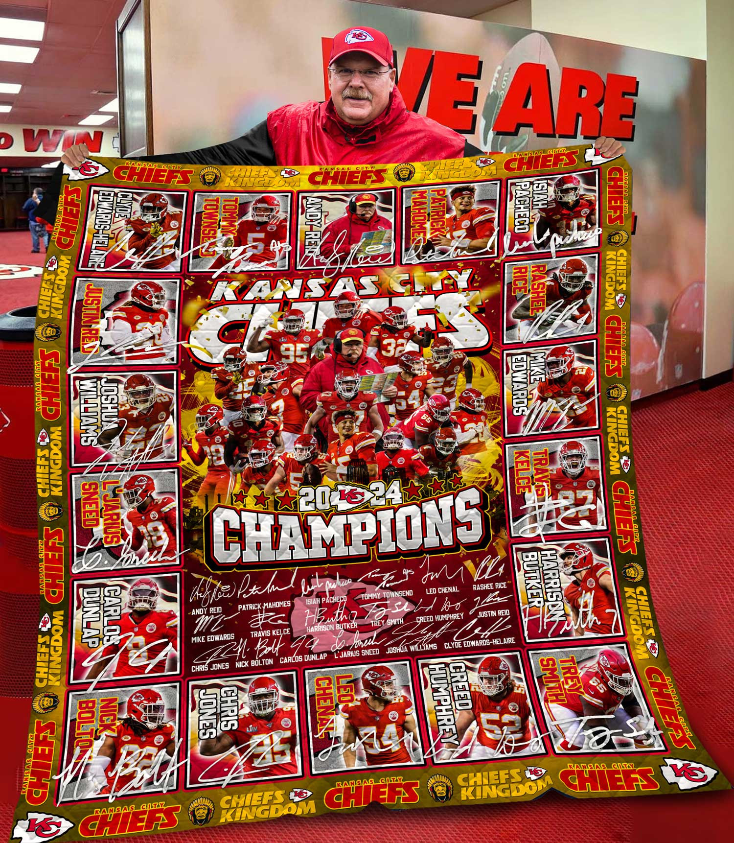 Chiefs Champions Premium Quilt Super Bowl LVIII KC2390