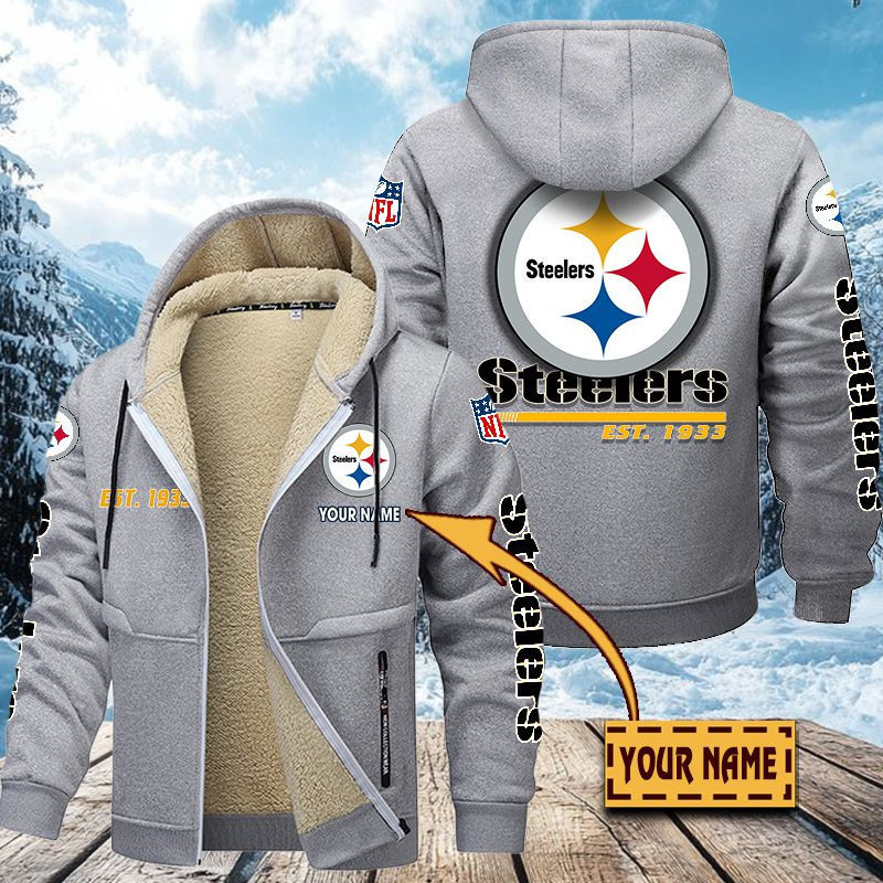 Pittsburgh Steelers Premium Sherpa-Lined Winter Hoodie – Personalized Edition VITZC097