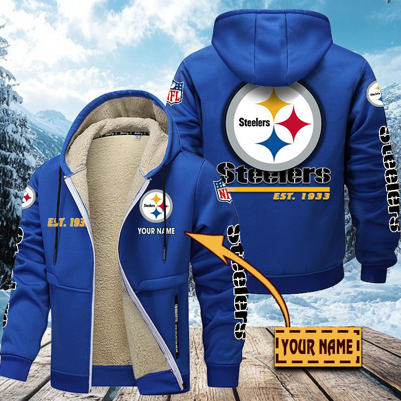 Pittsburgh Steelers Premium Sherpa-Lined Winter Hoodie – Personalized Edition VITZC097