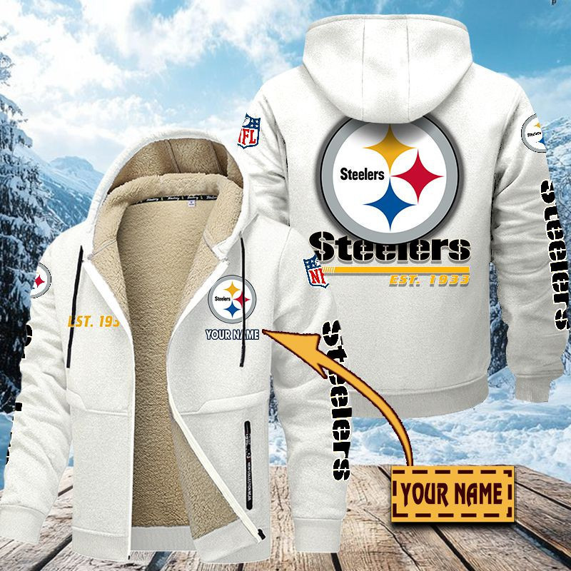 Pittsburgh Steelers Premium Sherpa-Lined Winter Hoodie – Personalized Edition VITZC097