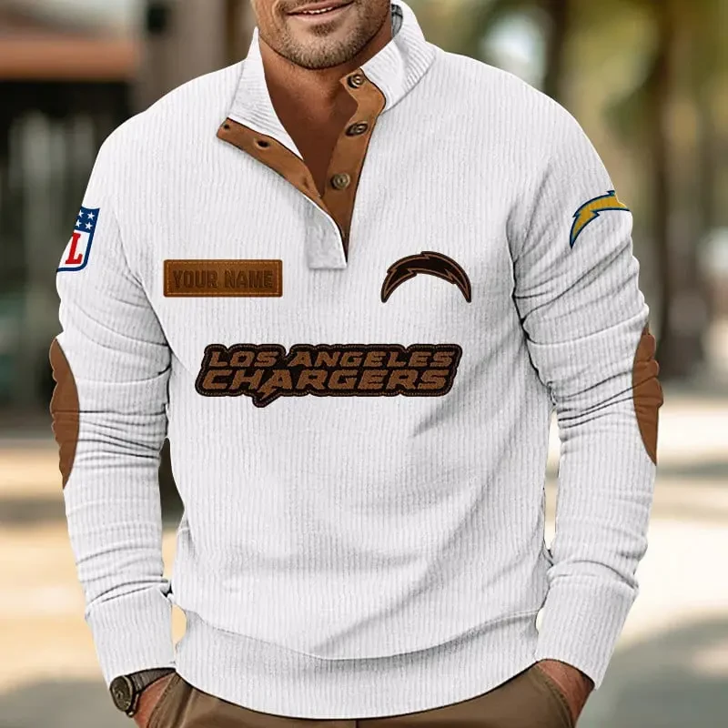 Los Angeles Chargers Sports Print Sweatshirt PURMCS417