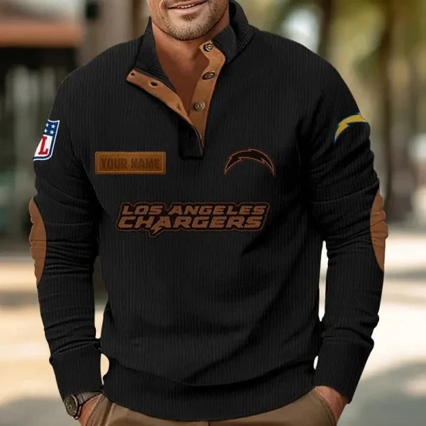 Los Angeles Chargers Sports Print Sweatshirt PURMCS417