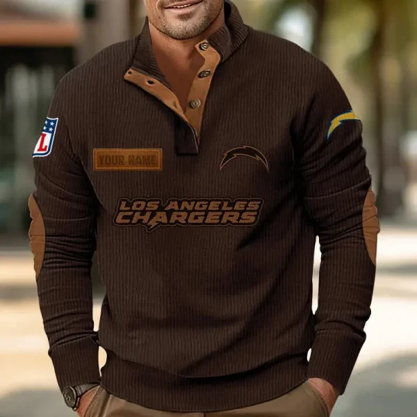 Los Angeles Chargers Sports Print Sweatshirt PURMCS417