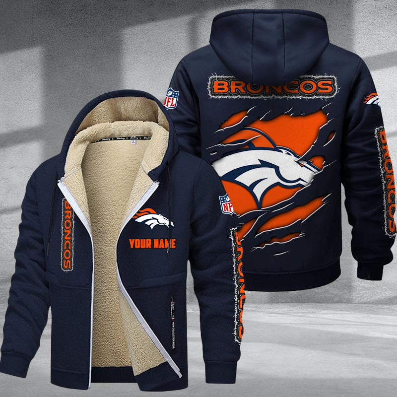 Denver Broncos DMTZ0363 Premium Sherpa-Lined Winter Hoodie – Personalized Edition