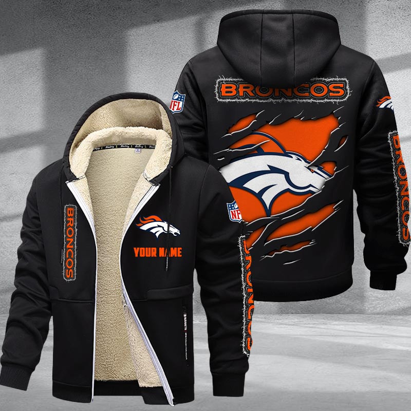Denver Broncos DMTZ0363 Premium Sherpa-Lined Winter Hoodie – Personalized Edition